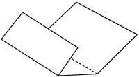 Figure: fold a sheet of A4 or Letter-sized plain paper in half widthwise, then unfold the paper