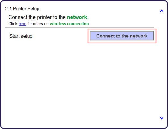 Click Connect to the network (outlined in red) to proceed