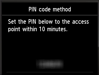 A PIN code will appear on the screen.