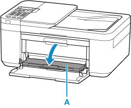Open the paper output tray