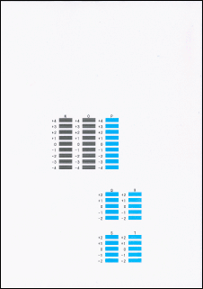 Figure: Third print head alignment sheet