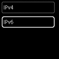 IPv6 selected
