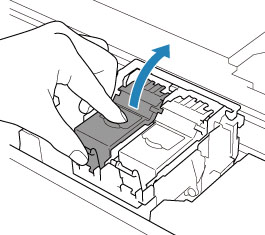 Figure: Open the ink cartridge locking cover
