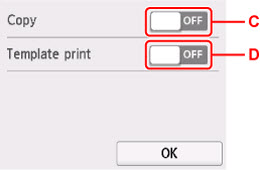 Duplex print settings screen