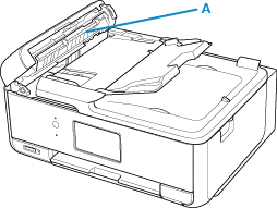 Wipe any paper dust inside the document feeder cover