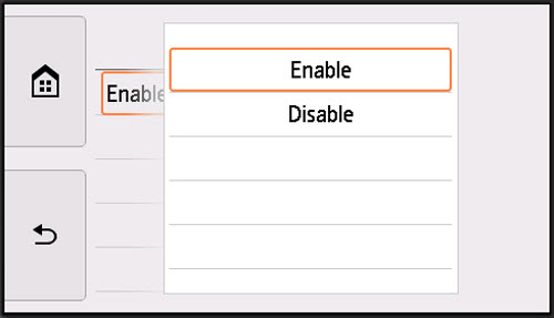Tap Enable or Disable (IPv6 is enabled by default)
