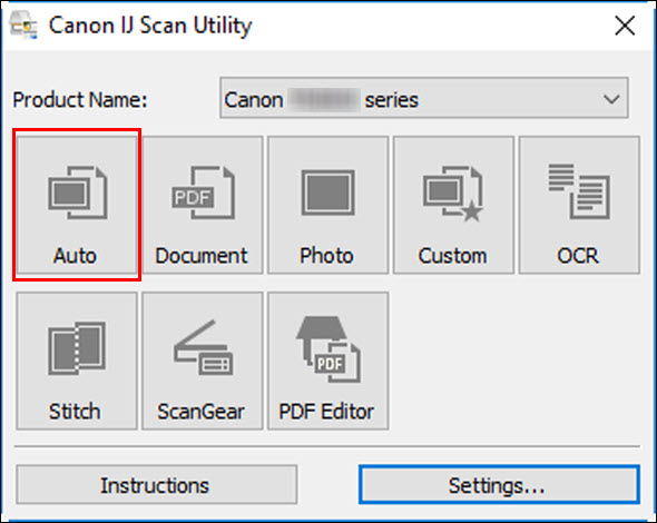 Canon web utility