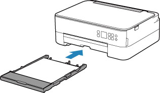 Figure: Inserting the cassette into the printer