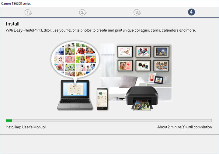 Install screen for Easy PhotoPrint Editor