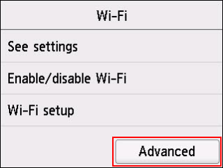 Tap Advanced (outlined in red)