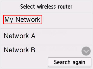 Tap the name of your network