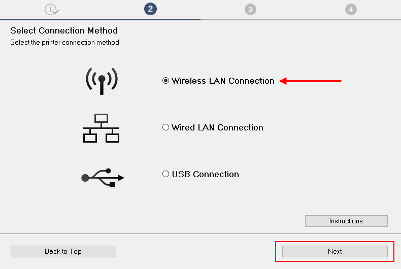 Select Connection Method