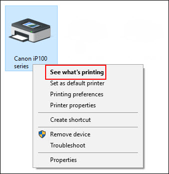 - Resolve a Printer Offline Message - PIXMA iP100