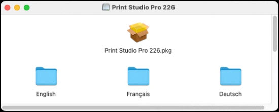 Print Studio Pro package file shown