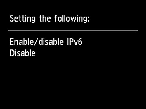 IPv6 is disabled