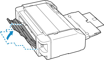 Return the manual feed tray to its original position