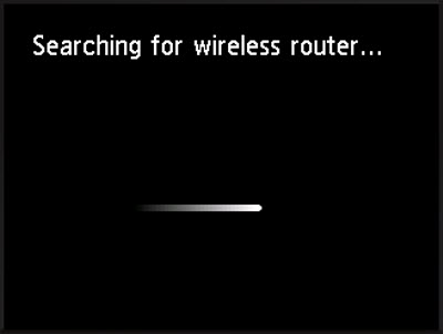 Searching for wireless router...