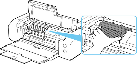 Figure: Move the print head holder left or right