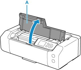 Figure: Open the top cover (A)