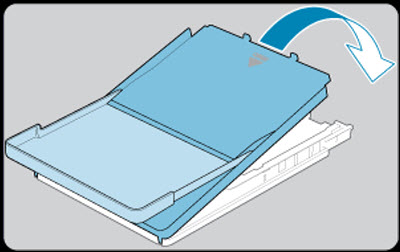 Figure: Close the inner cover firmly until it clicks into place