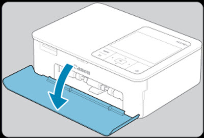 Figure: Open the paper cassette compartment cover