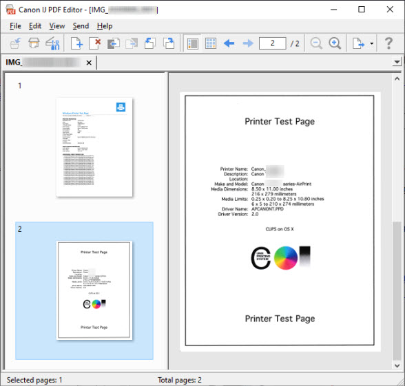 PDF Editor Page view