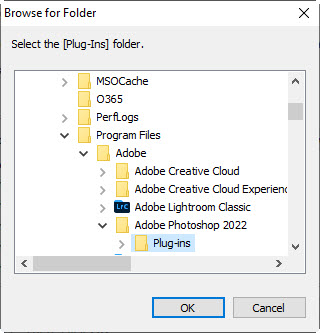 Browse to the Plug-ins Folder