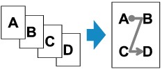 Upper-left to right example
