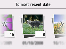 Figure: Images shown with dates displayed