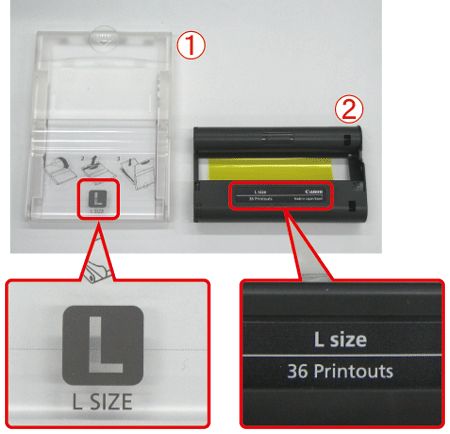 Comparison of paper and ink cassettes