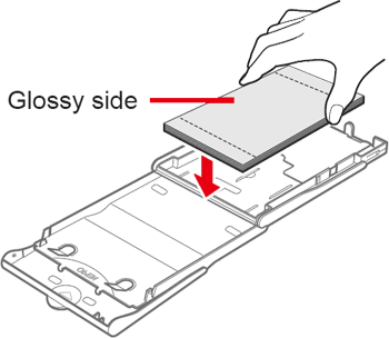 Figure: Glossy side shown facing up