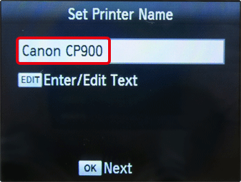 Canon Support for SELPHY CP900