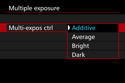 Multiple exposure method