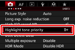 Highlight tone priority