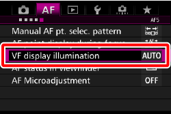 VF display illumination