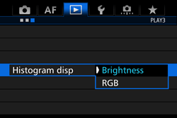 Choose between Brighness and RGB