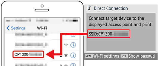 Canon Selphy CP1300 WiFi Setup, Wireless Setup, Connect To Home WiFi  Network. 
