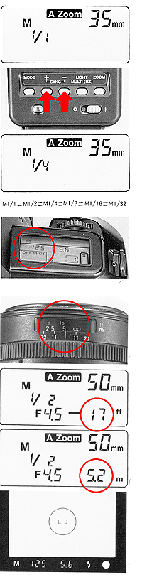 Various Canon Manual Focus Flash Models: Index page