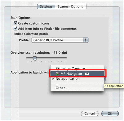 canon mp240 scanner software for mac