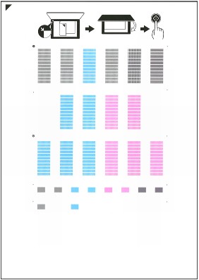 Sample print head alignment sheet