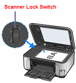 Canon Knowledge Base - Unlock scanner lock switch /