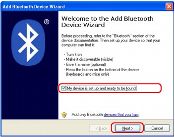 figure:Add Bluetooth Device Wizard (Start)