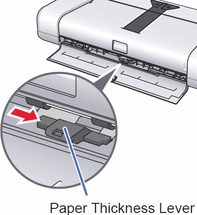 Adjusting the Paper Thickness Lever