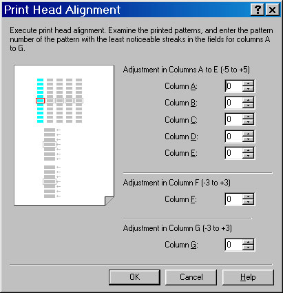 print head alignment canon mp 145 driver
