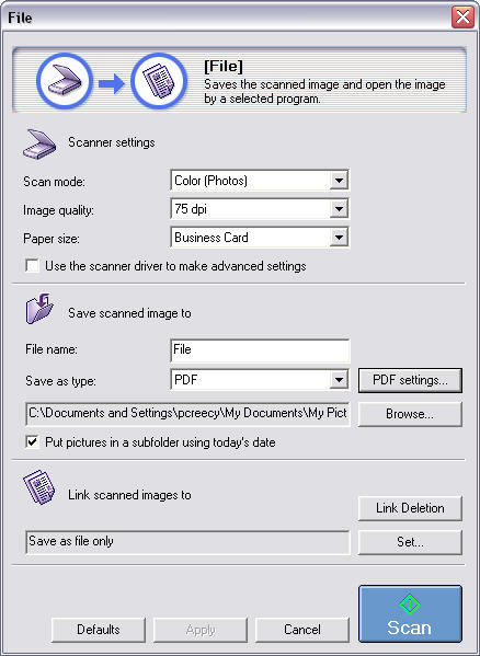 create pdf from canon scanner software free download
