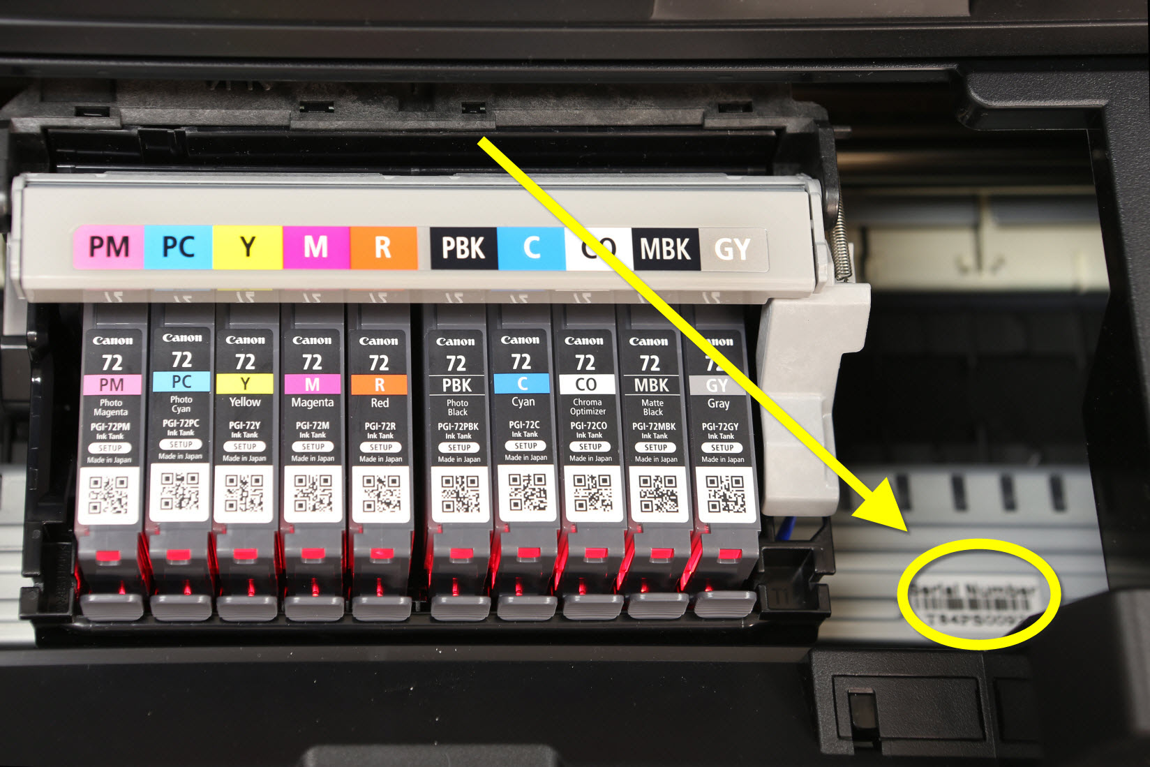 canon printer serial number lookup