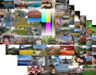Color photo sets image sample