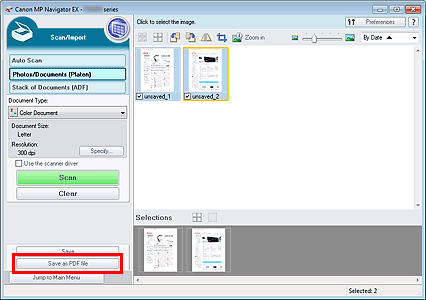 canon mx430 scan to pdf flash drive