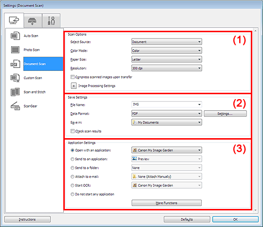 Ie pollution wing Canon Knowledge Base - Set the Document Scan Settings Within IJ Scan  Utility on Windows
