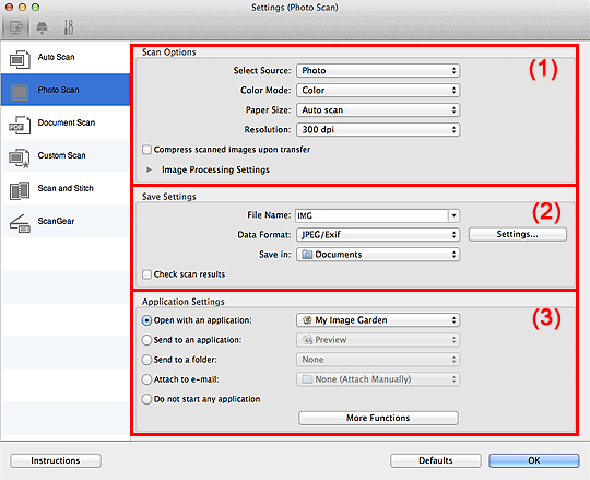 Canon Knowledge Base Photo Scan Settings Ij Scan Utility
